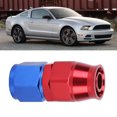 thumbnail image 4 of Aluminum Alloy Red Blue Oil Line End Fitting Adapter for PTFE Fuel Hose, Adjustable, Strong Retention, Integrated Design, 4 of 8