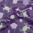 thumbnail image 1 of oneOone Rayon Violet Fabric Sea Sewing Material Print Fabric By The Yard 56 Inch Wide, 1 of 4