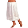 thumbnail image 2 of PENGXIANG Jupon Demi-Long Taille pour Femmes sous Robe Jupe Longue Noir et Blanc en Dentelle, 2 of 2