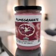 thumbnail image 3 of Bougie de 355 ml à la Grenade Vegan à la Noix de Coco et au Soja, Versée à la Main, Écologique, Brûlant Propre, Mèche en Bois Fruitée, 3 of 5