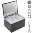 thumbnail image 1 of VEVOR Drop in Ice Chest, 20"L x 16"W x 13"H Stainless Steel Ice Cooler, Commercial Ice Bin with Hinged Cover, 40 qt Outdoor Kitchen Ice Bar, Drain-pipe and Drain Plug Included, 1 of 9