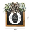 thumbnail image 3 of YAOMOBB Hanging Pendant Farmhouse Front Door Wreath Personalized Welcome Sign, 3 of 6