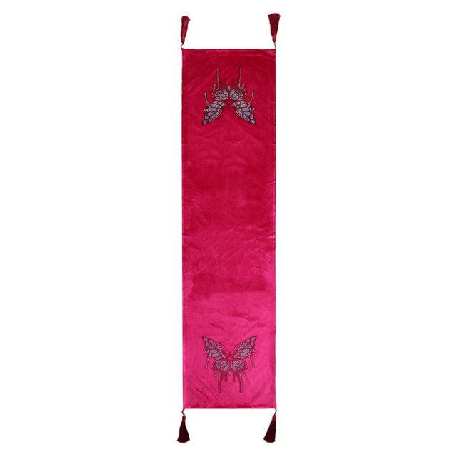 Abbracc 10 Colors Bed Runner Delicate Bedding 45 x 180cm Rose Red