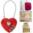 thumbnail image 4 of Jinsinto Serrure à Combinaison, Cadenas d'Amour Mignon à 3 Chiffres, mini Serrure de Porte Extérieure (Rouge), 4 of 5
