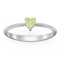 thumbnail image 2 of Heart Birthstone Ring - Peridot (August), 2 of 6