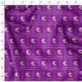thumbnail image 4 of Soimoi Purple Silk Fabric Text & Owl Bird Print Fabric by the Yard 42 Inch Wide, 4 of 5