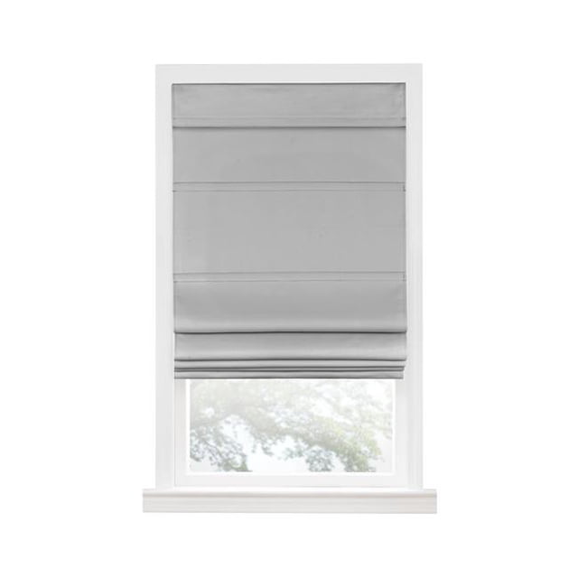 Achim RSCO31GY04 31 x 64 in. Cordless Blackout Roman Window Shade, Grey