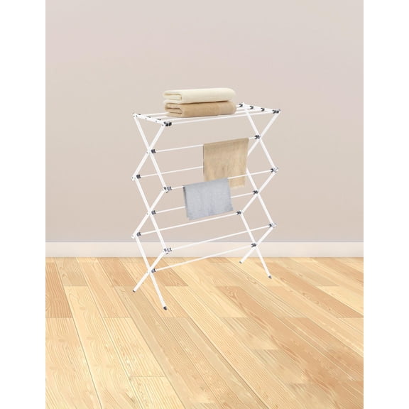 Support de séchage pliant pour vêtements, 28.7inWx14.6inDx45.3inH