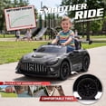 thumbnail image 2 of Licensed Mercedes-AMG GT3 24V Kids Ride-On Racing Car with Premium Leather Seat, High-Speed Performance 24V Power Wheels, Motorized Track Toy with Parent Remote, Black, 2 of 7