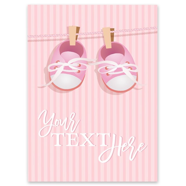 Darling Souvenir MADE WITH LOVE PersonalizedWelcomeBannerBaby Girl,Custom Text Poster Party CollectionWelcomeSignGreat For Wedding, Birthday, Engagement Party- 18x12
