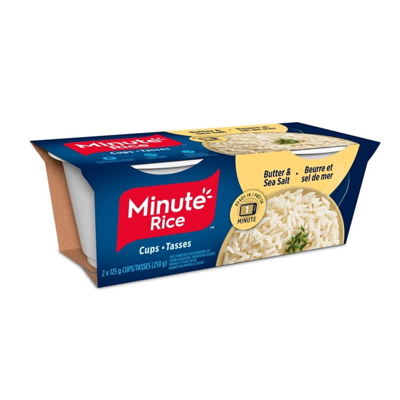 Beurre et sel de mer prêt à servir Minute Rice