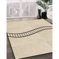 thumbnail image 3 of Ahgly Company Tapis d'Intérieur Lavable en Machine Carré Transitionnel Mocassin Beige, 5 Pieds Carré, 3 of 7