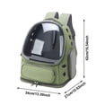 thumbnail image 2 of Large Space Cat Backpack for Travel and Outdoor Adventures Cat Backpack Breathable Transparent Design for Kitty Up to 15lbs for Hiking Camping and Outdoor Trips, 2 of 5