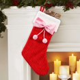 thumbnail image 4 of Temps de vacances Red Corduroy Bow Bas, 21 pouces, couleur rouge, 4 of 4