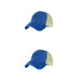 thumbnail image 4 of Decodeary Washed Cotton Mesh Denim Baseball Cap Unisex Breathable Mesh Adjustable Caps blue 2Set, 4 of 6