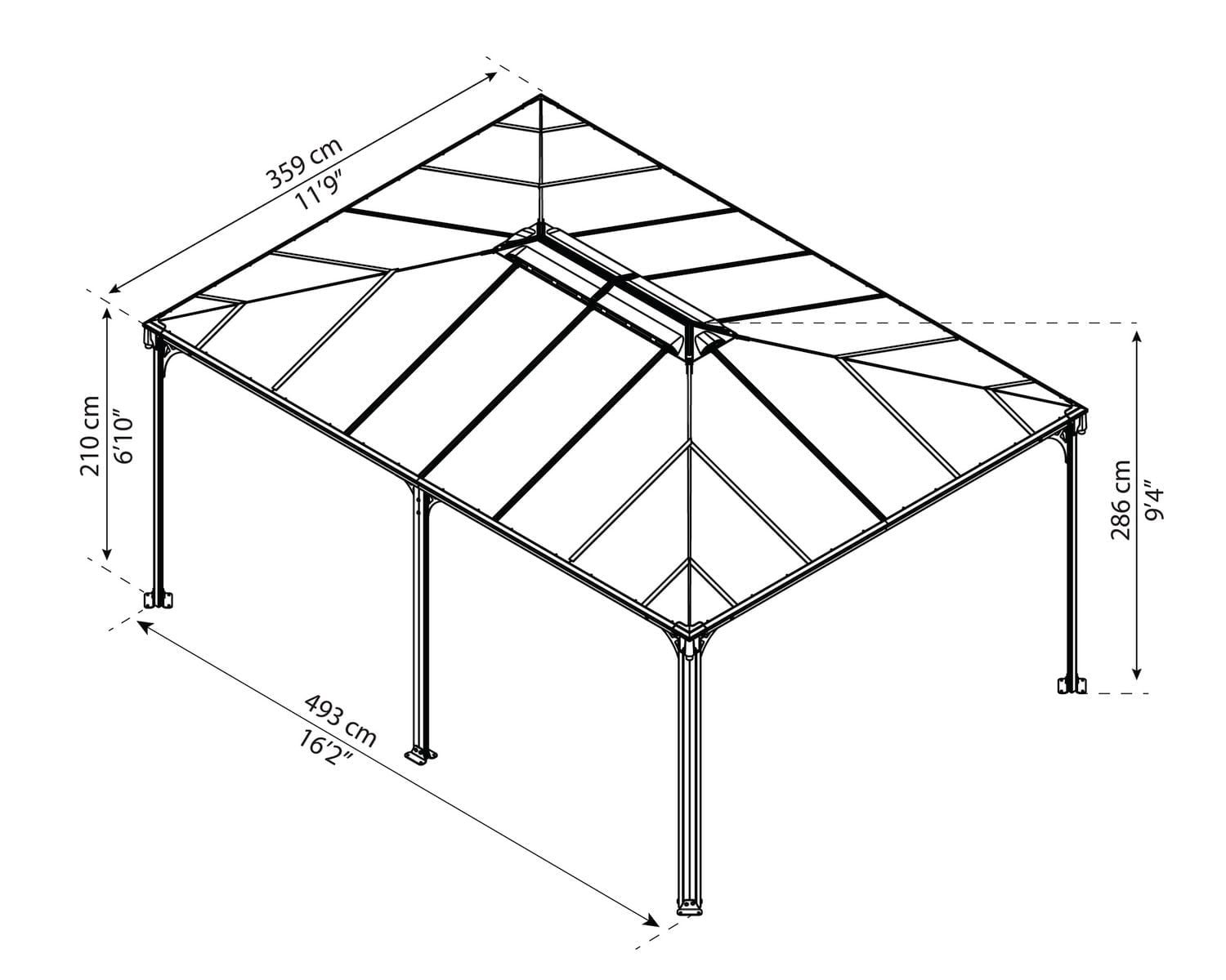 Canopia by Palram Martinique 10 ft. x 12 Gazebo