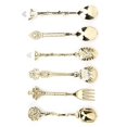 thumbnail image 4 of Couverts, 6 Pcs/ensemble Cuillère à Café Vintage Rétro Innovante Cuillère Vintage Optimisée pour l'Excellence, 4 of 8