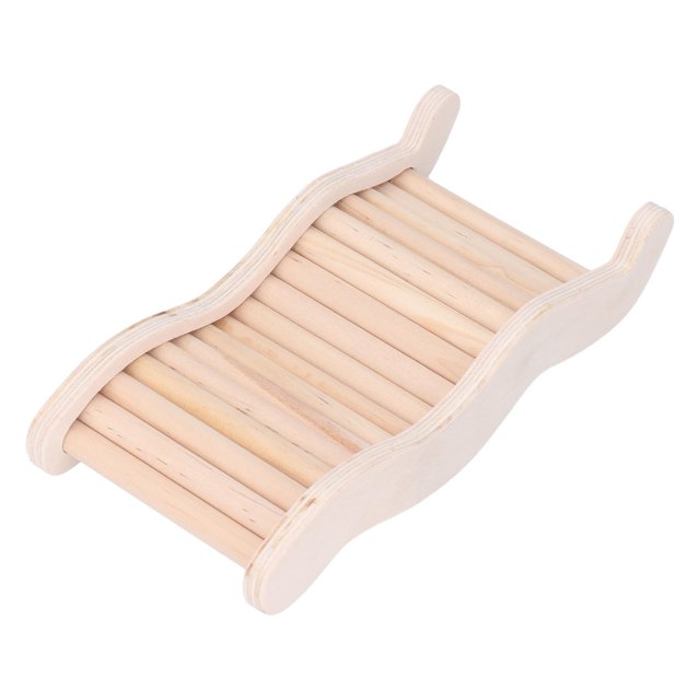 Hamster Climbing Toy Wooden Ladder Bridge Wooden Hamster Ladder Bendable Cage Toy For Small Animals