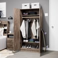 thumbnail image 2 of Prepac Elite 32 inch Wardrobe Cabinet, Drifted Gray, 2 of 9
