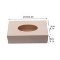thumbnail image 2 of Home Textile Storage Unfinished Wood Tissue Rectangular Handmade Tissue Boxes Tabletop Napkin Dispenser for Arts Crafts Home Decoration, 2 of 7