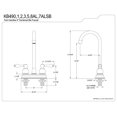 thumbnail image 2 of Kingston Brass KB491AL 4 Inch Center Bar Faucet - Polished Chrome, 2 of 2