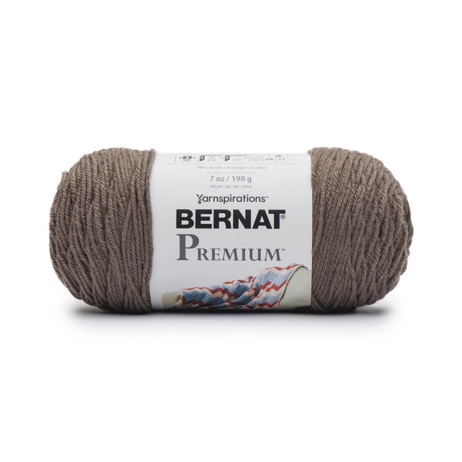 "Bernat® Fil Premium™, Acrylique #4 Moyen, 7oz/198g, 360 Yards"