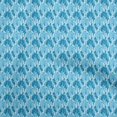 thumbnail image 1 of oneOone Tissu en Viscose Chiffon Turquoise Bleu Abstrait pour Robe Tissu Imprimé au Mètre 42 Pouces de Large, 1 of 5