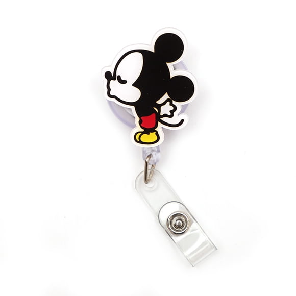 Bobine d'Insigne Rétractable Style Couples en PVC Porte-Carte Infirmière et Médecin Fournitures de Bureau et d'Hôpital Carte de Nom Garçon et Fille Gris Foncé