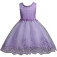 thumbnail image 4 of Robes de Cérémonie pour Filles Robes de Bal Sans Manches Robe en Tulle pour Filles Robe de Fête pour Filles 3-4 Ans, 4 of 4