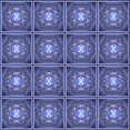 thumbnail image 1 of Ahgly Company Tapis d'Intérieur Lavable à la Machine, Carré, Transitionnel, Bleu, Tapis de Zone, 7 Pieds Carré, 1 of 7