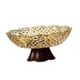 thumbnail image 1 of Lipstore Fruit Bowl Candy Plate Household Kitchen Counter for Candies Snacks Desserts L Brown, 1 of 8