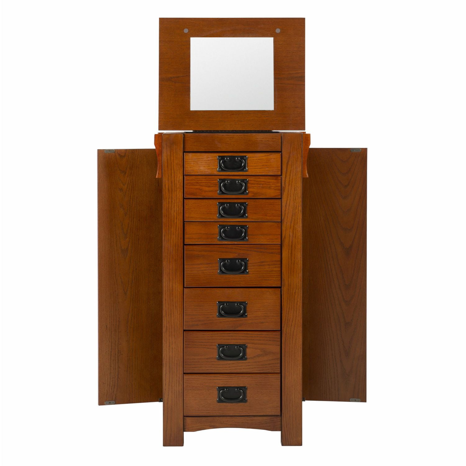 Drea Jewelry Armoire, Oak