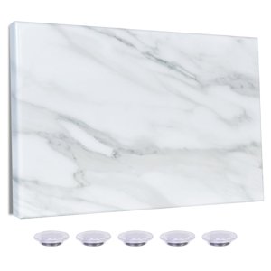 Aitakatta Marble Tableau d'effacement magnétique à sec, 29,5x19,7 pouces Tableau blanc décoratif pour le mur avec design, Tableau d ́effacage à sec sans cadre pour le Mur, Ma