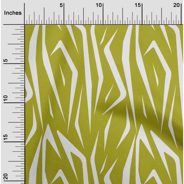 oneOone Georgette Viscose Lime Green Fabric Skins Animal Sewing Craft Projects Fabric Prints By Yard 42 Inch Wide