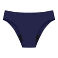 thumbnail image 4 of MIASHUI Women's Basic Full Coverage Low Waisted Bikini Bottoms Mid Waist Swimsuit Bathing Suit Bottom Dark Blue,S, 4 of 4
