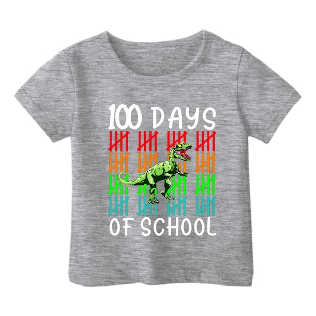 Haut Arc-en-Ciel Filles Simplement Tre Vêtements Garçon et Fille Mode Décontractée Imprimé Col Rond T-Shirt Manches Courtes Ample