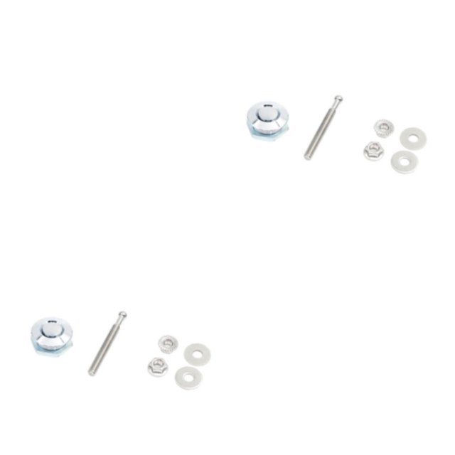maskred Lightweight Hood Lock For Car Modification Security Sleek Multiple Sizes Electroplated silver DP16-25 2Set