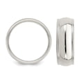 thumbnail image 3 of Mens Milgrain Wedding Band Ring in Sterling Silver (7mm), 3 of 4