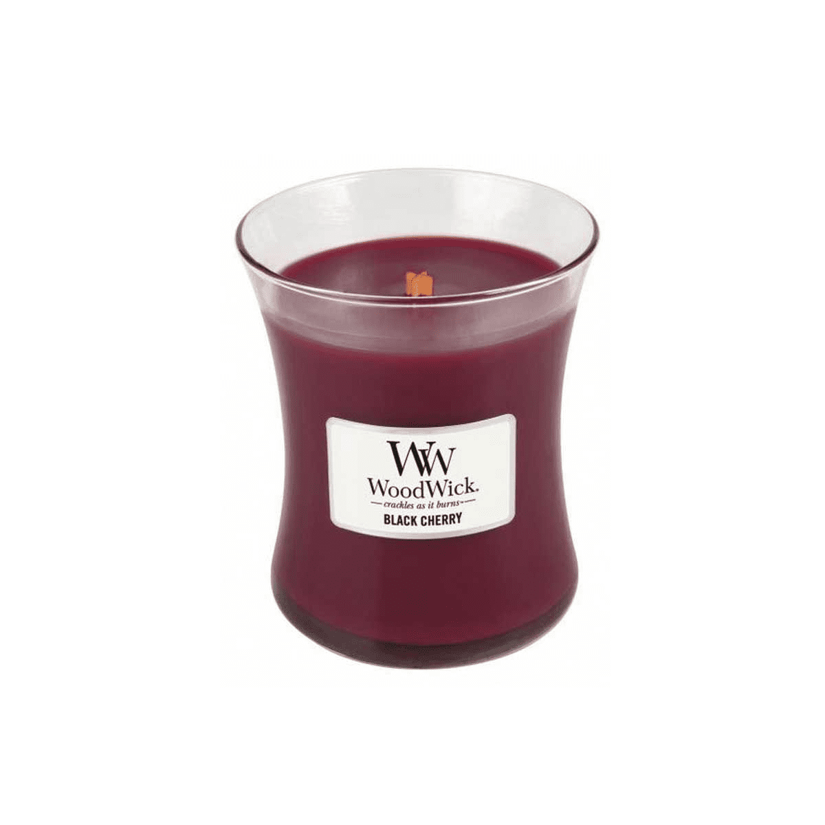 WoodWick - Black Cherry Medium Hourglass Candle (275g)