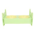 thumbnail image 2 of Dual Pet Food Bowl,  Large Capacity Dry Wet Separation Spill Proof Multipurpose Lightweight Double Dog Cat Bowl  For Pets For Home For Dogs Pink,Green,Orange, 2 of 8