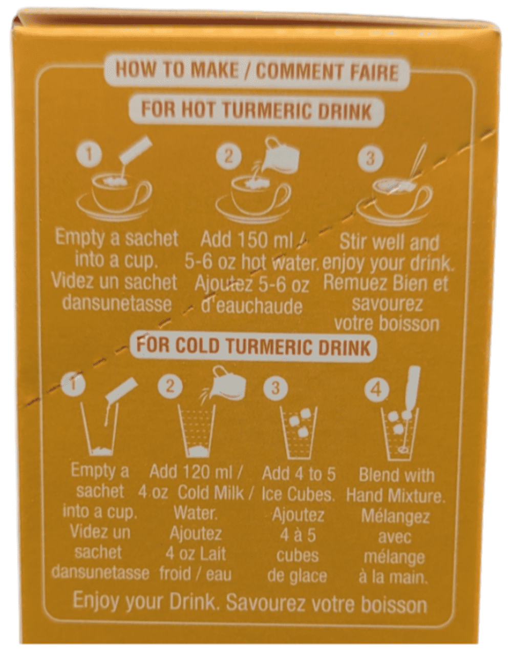 Senso Turmeric Latte Mix, 6 Single Serve Sticks