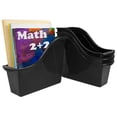 thumbnail image 4 of Storex Small Book Bin, Black, 6-Pack, 4 of 7