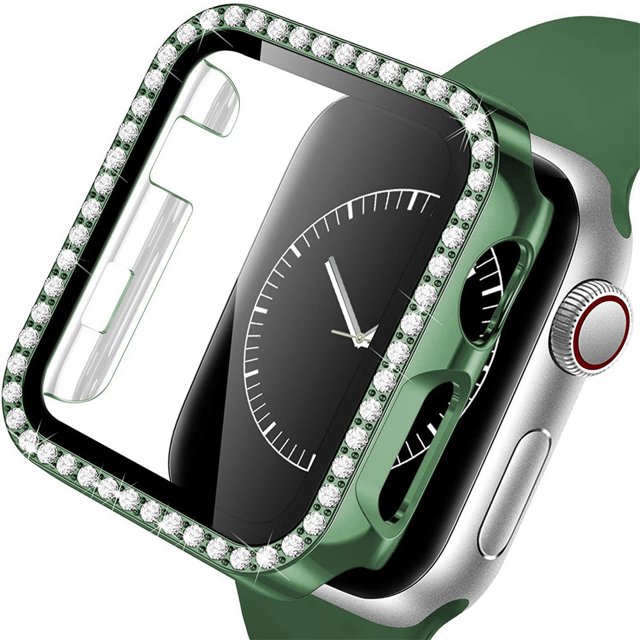 Apple Watch Case 38mm Series 3/2/1 Bling Rhinestone Apple Watch Protective Case Bumper Frame Screen Protector Case Cover for Women Girl iWatch Series 38mm