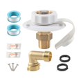 thumbnail image 4 of jinwen RV City Water Fill Inlet Adapter RV Water Hose Connector for Motorhomes White, 4 of 9