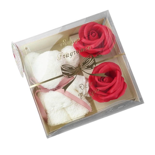 Mother's Day Gift Festival Gift Towel Bear Gift Box Gift Soap Flower Transparent Gift