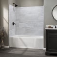thumbnail image 2 of PALISADE 25.6in x 14.8in Vinyl Wall Tile Shower Kit in Iced Pewter, 2 of 6