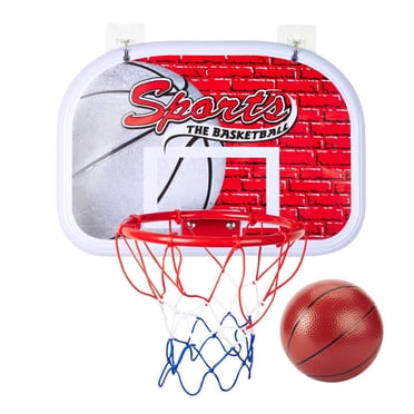 Indoor Basketball Hoop, Wall Mounted Parent Child Interaction Samll Basketball Hoop Easy To Assemble 13.39x11.81in  for Kids Adults for Door