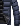 thumbnail image 3 of hoksml Men's Down Fill Winter Jacket Detachable Hooded Zip Up Coat with Zippered Pockets for Cold Weather, 3 of 5