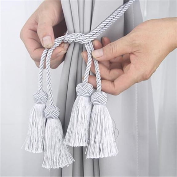 Cqxid Curtain Under $10 4Pack Curtain Binding Creative Simple Curtain Hanger Buckle No Holes No Installation Curtain Buckle