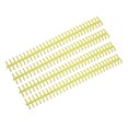 thumbnail image 1 of Binding Strip, Binding Comb 30 Hole 65 Sheet Holdable Wear Resistant 10 Pcs  For Loose Leaf Paper Yellow, 1 of 8